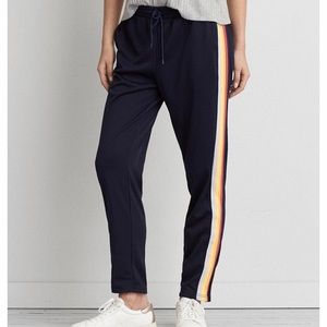 American Eagle Rainbow Striped Joggers